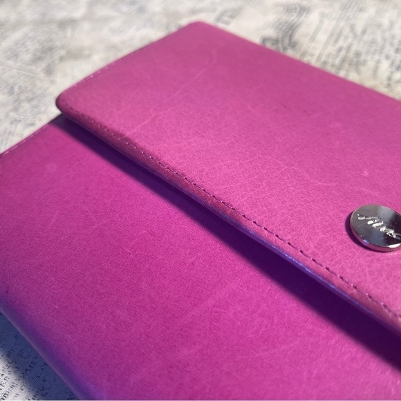 Abas Travel pink leather wallet/organizer and passport cover - Picture 16 of 16